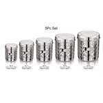 TIARA-TRIGO Canister Food Storage Container Dabba with Lids Stainless Steel (Medium)